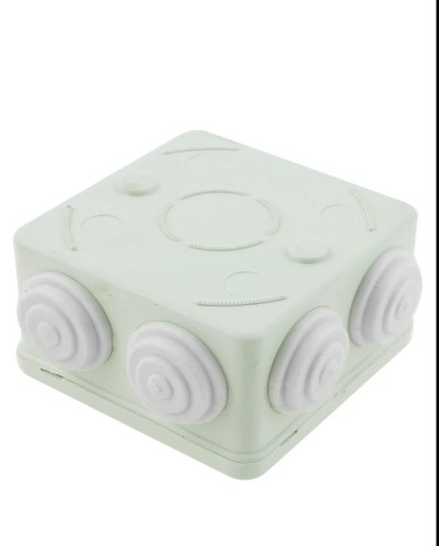 SAXXON PB085 - Caja de conexiones con 7 entradas / PVC libre de halógenos / Compatible con cámaras Bullet / Domo / Dimensiones 85 x 85 x 50 mm (Ancho x Alto x Fondo) / IP55