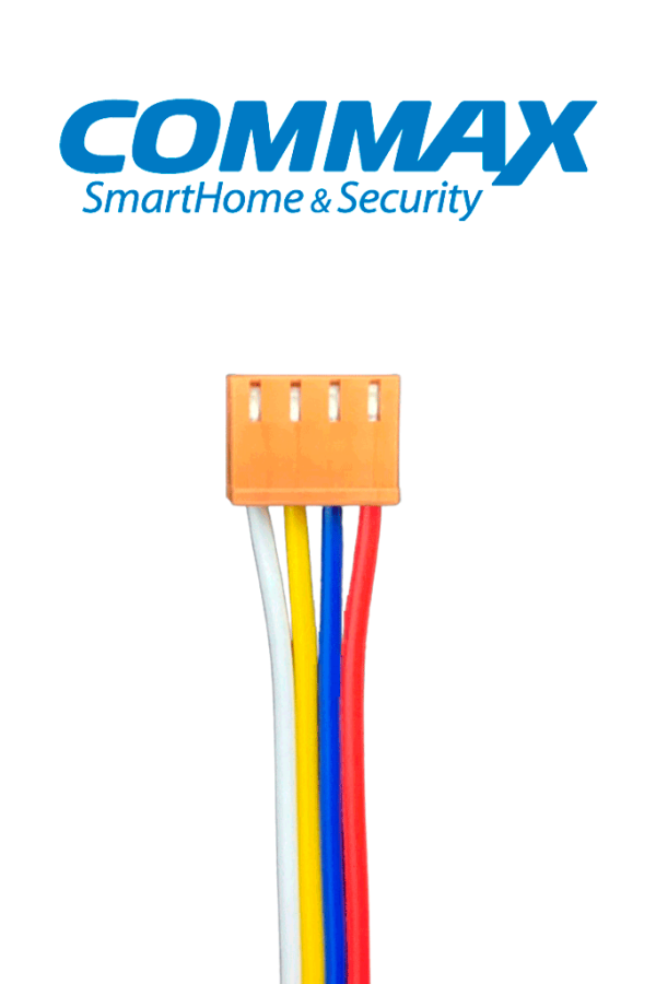 COMMAX - 4PINCONNECTOR Cable Conector 4 Pines para Sistema llamado de Enfermería y Video Porteros Commax