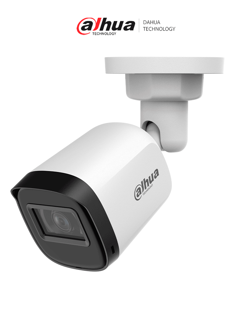 DAHUA HAC-B1A21N-U-28 - Camara Bullet de 2 Megapixeles/ Lente de 2.8 mm/ 30 Metros de IR/ 100 Grados de Apertura/ IP67/ Soporta: CVI/TVI/AHD y CVBS/