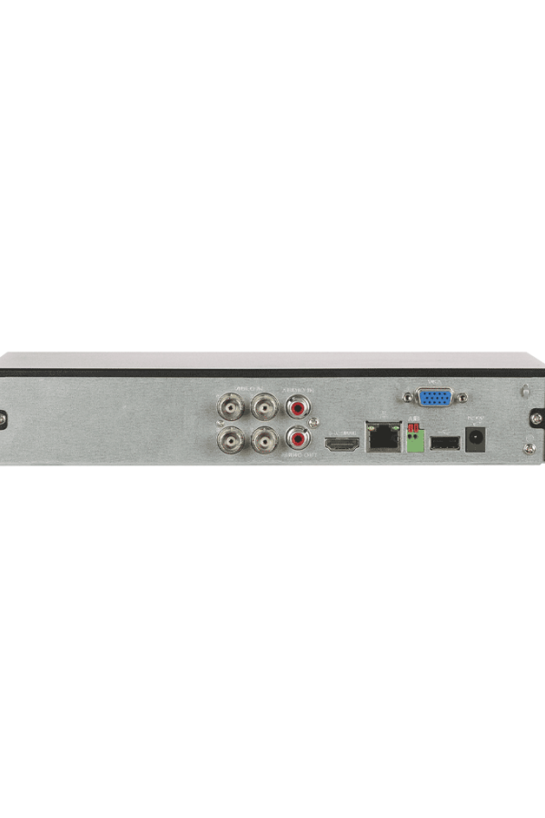 DAHUA XVR5104HS-4KL-I3 - DVR 4k de 4 Canales y 4 IP o hasta 8 IP. Equipado con WizSense, codificación H.265+, un canal para reconocimiento facial, protección perimetral y SDM Plus. Bahía SATA para HDD de hasta 10TB. Compatible con IoT y POS 