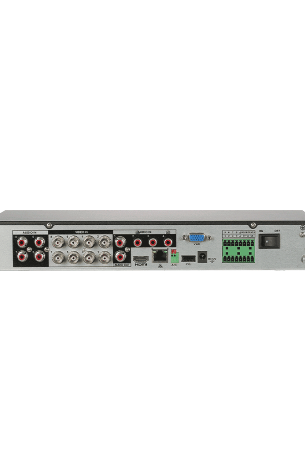 DAHUA XVR5108HE-I3 - DVR de 8 Canales 5 Megapixeles Lite/ WizSense/ H.265+/ 8 Canales +4 IP/ Hasta 12 Ch IP/ 1 Canal de Reconocimiento Facial/ SMD Plus/ Protección Perimetral/ 1 Puerto SATA/ 8&3 E&S de Alarmas/ 8 Entradas de Audio/