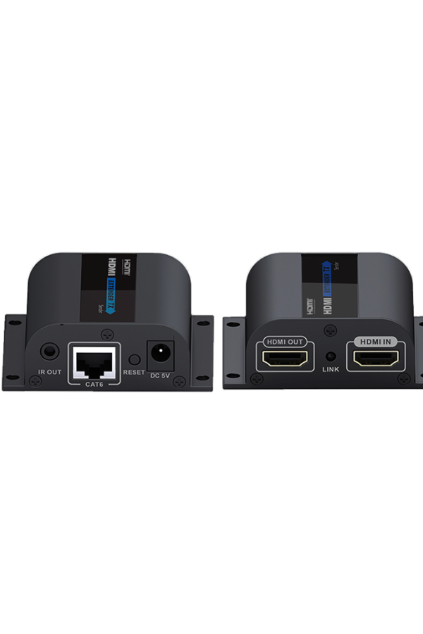 SAXXON LKV372PRO- Kit extensor de video HDMI/ Resolucion 1080p/ CAT 6/ 6A Cobre / Hasta 50 metros/ Loop HDMI en transmisor/ Transmisor IR/ Plug and play