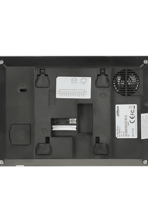 Soporta PoE estándar, hasta 4 cámaras de entrada y 4 monitores adicionales. Incluye modo No Molestar, 6 entradas/salidas de alarma, y compresión H.265
