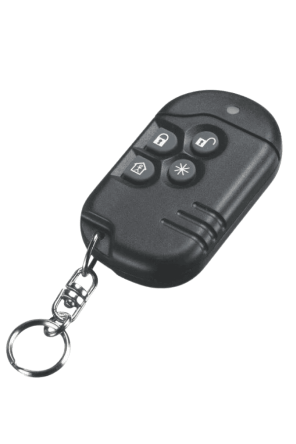 DSC PG9939 - Llavero de 4 botones programables Inalámbrico Power G con una quinta función compatibles con NEO, PRO, Qolsys e IoTega 