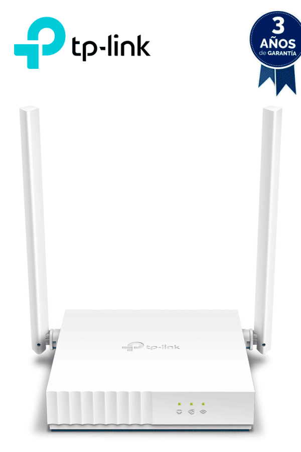 TP-LINK TL-WR820N - Router inalámbrico WISP de 2.4 GHz de 300 Mbps con 2 antenas externas omnidireccionales de 5 dBi, 2 puertos LAN 10/100 Mbps y 1 puerto WAN 10/100 Mbps.