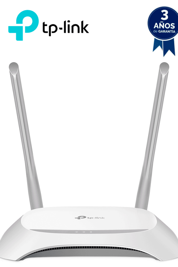 TP-LINK TL-WR840N - Router inalámbrico con velocidad de hasta 300Mbps, WiFi 4 802.11n/b/g en 2.4 GHz, 2 antenas con 4 modos: Router, Extensor de Rango, Punto de Acceso y WISP, 1 puerto WAN FE y 4 puertos LAN FE.