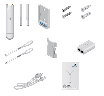 UBIQUITI UAP-AC-M - UniFi Mesh AC: Access Point para exteriores con doble banda 802.11ac, MIMO 2x2, potencia de 20 dBm, hasta 1167 Mbps. Incluye Inyector PoE