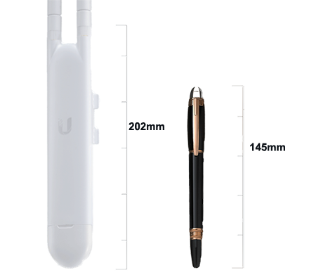 UBIQUITI UAP-AC-M - UniFi Mesh AC: Access Point para exteriores con doble banda 802.11ac, MIMO 2x2, potencia de 20 dBm, hasta 1167 Mbps. Incluye Inyector PoE