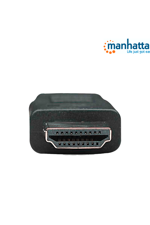 MANHATTAN 306119- Cable HDMI de Alta Velocidad de 1.8 Metros/ Resolución 4k@30Hz/ Soporta 3D/ HDMI Macho a Macho/ Soporta Canal de Retorno de Audio (ARC)/ Blindado para Reducir Interferencia/