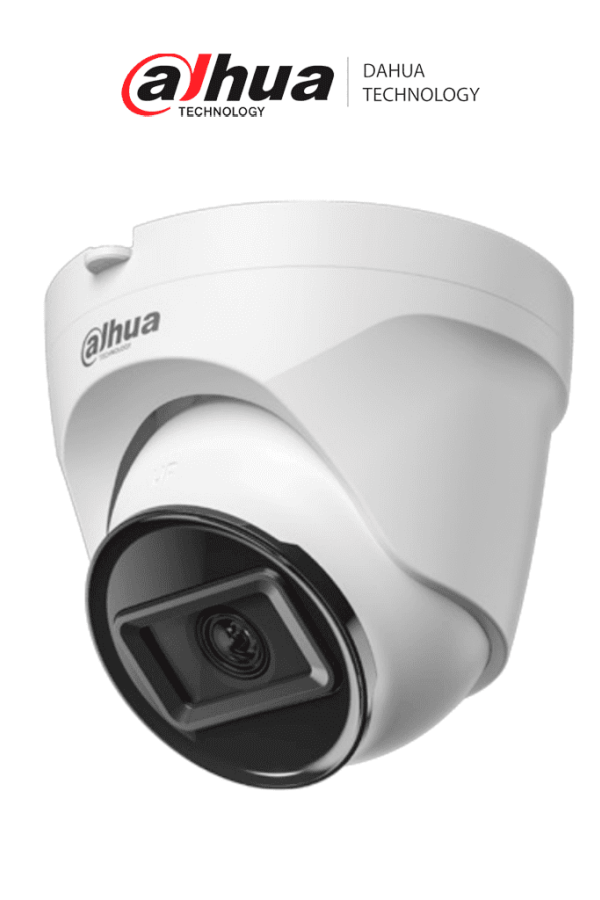 DAHUA DH-IPC-T1E40 - Camara IP Domo de 4 Megapixeles/ Lente de 2.8 mm/ 93 Grados de Apertura/ H.265+/ WDR Real de 120 dB/ IR de 30 Metros/ IP67/ PoE/