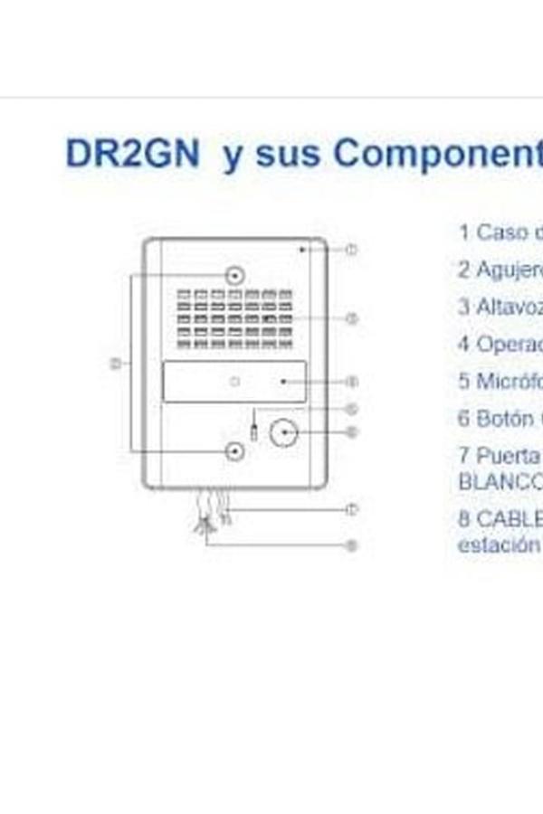 COMMAX DP2SDR2GNPACK - Paquete de audioportero frente de calle con 2 equipos de interfon con conexión directa a 110V y apertura de puerta