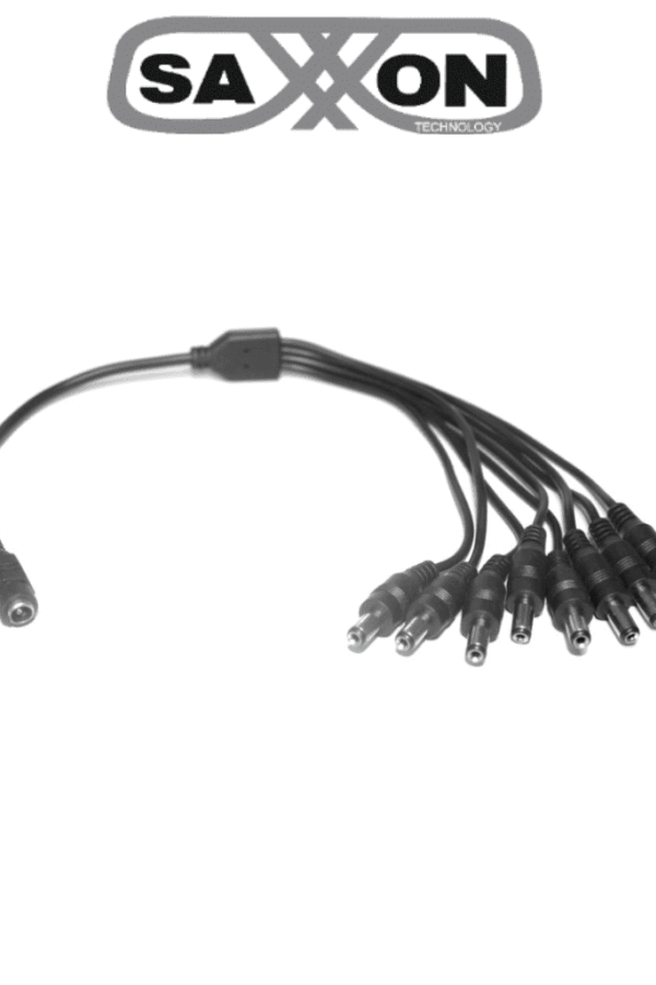 SAXXON SXF58 - Divisor de energía / Tipo pulpo / 1 Conector hembra / 8 Conectores macho / Cable de cobre